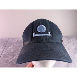 Radmor Mens Navy Blue Embroidered Logo Mesh Back Trucker Hat Snapback Cap